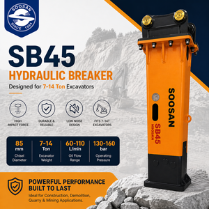 Martillo Hidráulico SB45 para Excavadora |   Rompedor de rocas de 85 mm tipo caja para 7–14 toneladas - Product Image 4