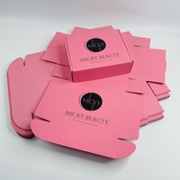 Boîtes en papier rose vif recyclables, emballage cosmétique personnalisé avec logo, boîtes d'expédition, boîte de courrier express avec votre propre design