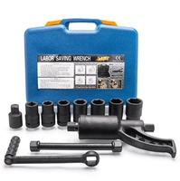 Kit d'outils de réparation automobile universel robuste à fort impact, multiplicateur de couple, coffret en aluminium, boîte à outils manuelle OEM, jeu de embouts