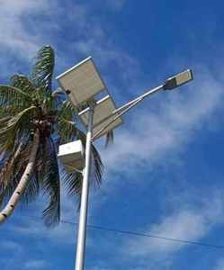 ダイカストアルミニウム製IP66公共用分割型ソーラー街路灯LEDランプ、街路灯ポール付き - Product Image 3