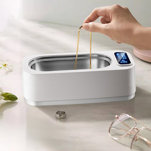 Siêu âm sạch hơn mini xách tay máy giặt siêu âm Bath Sonic làm sạch thiết bị cho kính đồ trang sức thiết bị gia dụng - Product Image 1