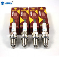 Hifuly 700500155 Bujias iridio 370701002 para TOYOTA Yaris Vitz bujía de coche vela 2756 bujías de bujía de coche, bujías de BKR6EIX-11
