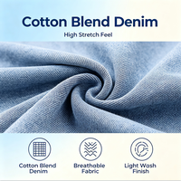 Jeans extensibles déchirés pour femmes, pantalon en denim ample à jambes larges, tenues du bureau au dîner et en soirée