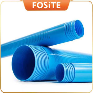 Tubería de <span class=keywords><strong>PVC</strong></span> Perforada Azul <span class=keywords><strong>para</strong></span> Recolección de Líquidos Filtrados Subterráneos - Product Image 5