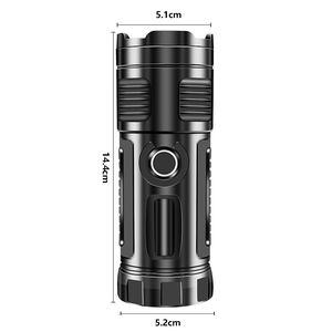 कारखाने की कम कीमत सुपर उज्ज्वल एब्स की अगुवाई वाली टॉर्च सबसे शक्तिशाली वाटरप्रूफ कैंपिंग आउटडोर फ्लैशलाइट - Product Image 2