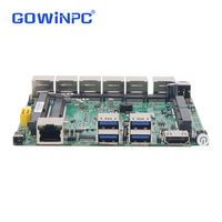 Carte mère industrielle 6 ports LAN 7200u 8550u 8250u Intel i225 2.5G NIC Wake on LAN VESA Mount DC 12V Mini PC Firewall PCBA