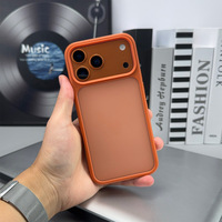 Casing Armor Transparan Matte Mewah untuk iPhone 18 Pro, iPhone 18, dan iPhone 17 Pro Max, dengan Lapisan Kulit Beku, Anti-Shock, dan Hard Cover