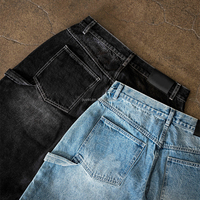 Designer Cargo Pantalon Hommes Pantalon Denim Personnalisé Hommes Baggy Carpenter Double Knee Jeans Hombre Fabricant
