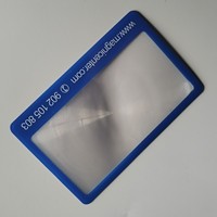 Ultra Thin PVC Card Magnifying Glass with Bookmark and Scale 3X Magnification