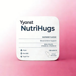 Tiras orales de vitamina D3 y vitamina K2 de marca privada de alta calidad que ayudan a la absorción de calcio y hierro y promueven la salud ósea. - Product Image 1