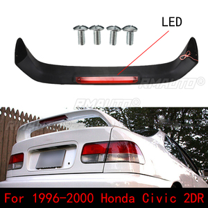 สปอยเลอร์หลังรถยนต์ RMAUTO สไตล์ JDM พร้อมไฟเบรก LED สำหรับ Honda Civic 2 ประตู คูเป้ ปี 1996-2000 ชุดแต่งตัวถังรถยนต์ - Product Image 2