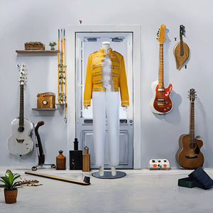 Reine Cosplay Costume unisexe Freddie Mercury inspiré jaune veste manteau pantalon Halloween carnaval tenue - Product Image 3