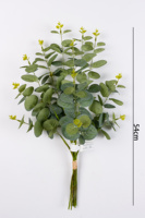 Ranting Eucalyptus Buatan Grosir, Daun Eucalyptus Hijau Palsu Silver Dollar untuk Dekorasi Bunga Pernikahan, Acara, Rumah, Hotel
