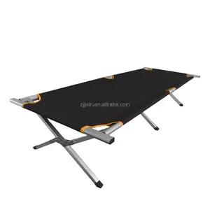 Lit de camping pliable d'extérieur durable au design moderne de haute qualité, en aluminium, avec coussins pour la détente et le bain de soleil - Product Image 1