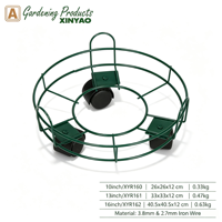 Plateaux de rangement modernes en fer, support pour plantes, noir, imperméable, écologique, durable, pour la maison, le salon, la cour, le restaurant, décoration
