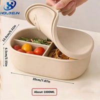 Boîte à lunch bento pour enfants en silicone de qualité alimentaire, anti-fuite, compatible micro-ondes, avec 3 compartiments et couvercles, idéale pour l'école et les sorties