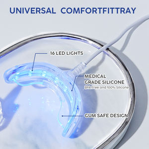 Personalizzazione Private Label uso domestico cablato denti bianchi luce Led Kit sbiancamento dentale con luce blu - Product Image 4