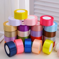 Ruban en satin 3,8 cm, vente chaude 2026, pour emballage cadeau, ruban en polyester pour fleurs et boîtes cadeaux, rouleau de 25 yards pour emballage de cadeaux