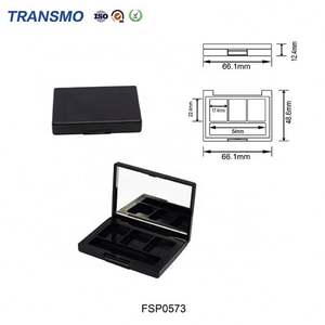 Eco-Friendly <b>Plastic</b> Face Powder Box Wholesale Empty Eyeshadow Palette with Recyclable Magnetic Closure - Product Image 6