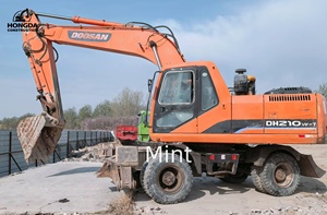 Excavatrice d'occasion Doosan Excavatrice sur pneus DH210W-7 à vendre Doosan 210 Fabriqué en Corée à vendre à bas prix - Product Image 5