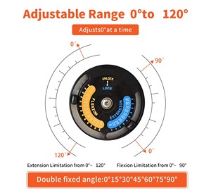 HKJD - Soporte Ortopédico Telescópico para Rodilla Postoperatorio, Ortesis de Rodilla con Bisagras y Rango de Movimiento Ajustable para Alivio del Dolor de Rodilla - Product Image 2