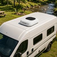 Climatiseur de toit CA20 12V/24V DC à onduleur 8000 BTU, système de refroidissement silencieux pour camping-car, camion, VR, véhicule utilitaire