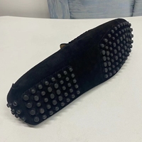 Mocassins bateau pour hommes en cuir véritable suède de vache, taille européenne 38-48, chaussures plates décontractées, antidérapantes et respirantes