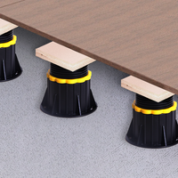 Système de nivellement de terrasse Sunsbuild de nouveau type, pied de support réglable pour terrasse, piédestal réglable TA-S pour le support de carrelage de terrasse