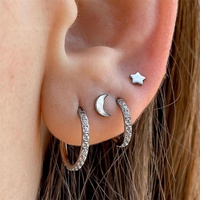 Meilleure Vente : Anneau Segmenté Articulé en Titane avec Zircon CZ à Sertissage Latéral, Bijou de Corps pour Piercing de Nez, à Clipser