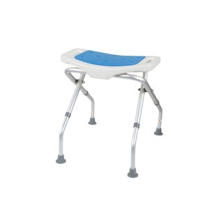 Tabouret de douche avec siège antidérapant, chaise de bain pliante bleue pour personnes âgées et handicapées, utilisation aux toilettes - Product Image 3