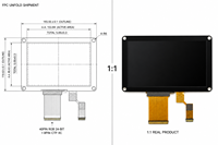 Layar Sentuh LCD TFT IPS 7 inci 800x480 RGB 24-Bit G+F Kapasitif 800 Nits Kecerahan Tinggi untuk Panel Kontrol Perangkat Pintar