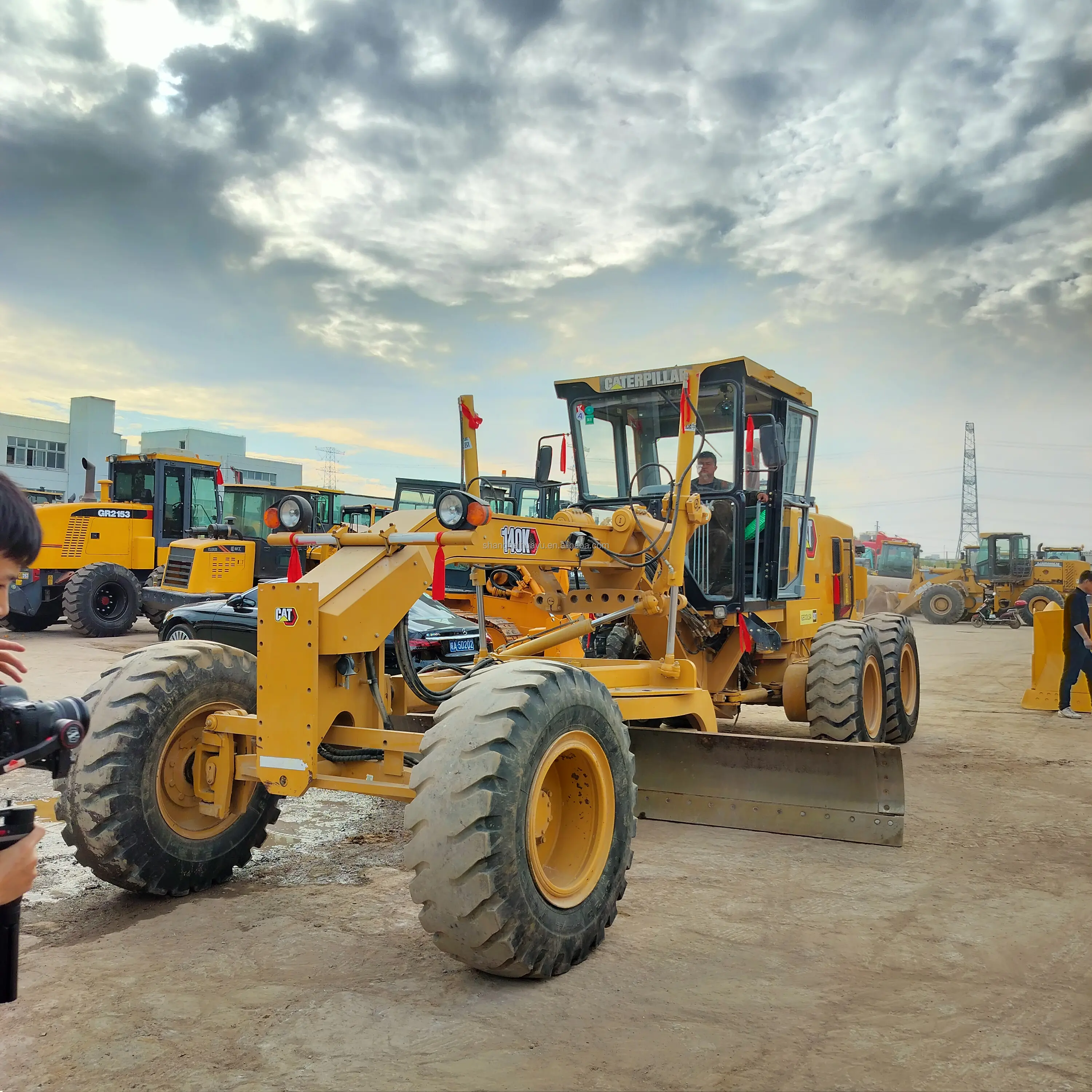 Original Katzen maschinen aus zweiter Hand 140k Katzen grader/140h 140k 140m 140g 140 14g 14h Motor grader