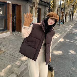 Veste en duvet et coton à col montant, écharpe décontractée et chaude, style <span class=keywords><strong>mi</strong></span>-long, best-seller automne-hiver 2025 pour femmes - Product Image 6