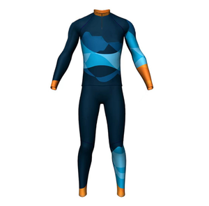 Traje de esquí alpino con cremallera frontal personalizado de fábrica para hombre, traje de esquí de fondo transpirable con estampado por sublimación para <span class=keywords><strong>mujer</strong></span> - Product Image 1