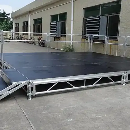 Escenario de aluminio de fábrica de 4x4ft 4x8ft con plataforma para diseño de escenario de concierto al aire libre