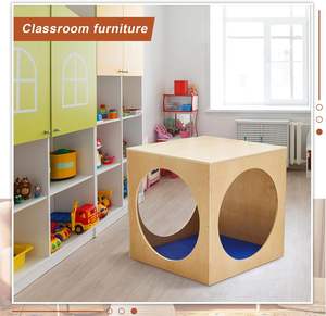 Ensemble de cubes de lecture confortables Lechao avec tapis de repos doux de 30x30x30 pouces - Mobilier de classe préscolaire en métal pour l'école à domicile et la garderie - Product Image 5