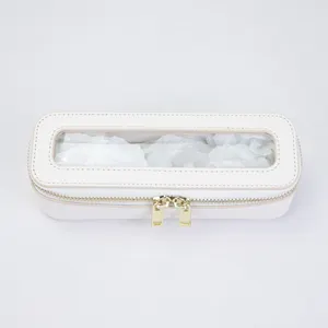 Mini Design Travel Pvc Leather Makeup Organizer Case Clear Make Up Pouch Cosmetic Bags