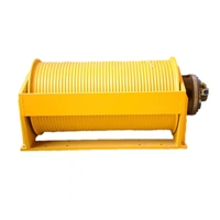 Treuil hydraulique marin pour bateau avec tambour en acier et câble en acier
