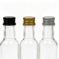 Mini bouteille vide en PET de 30 ml, bouteille d'huile d'olive, bouteille de café, sous-bouteille avec bouchon à vis en aluminium