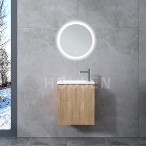 E-co Friendly Peinture MDF Salle De Bains Vantiy Carton Résine Housen Bagno Carré Moderne 16 pouces Petite Vanité Unité Blanc - Product Image 2