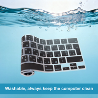 Cubierta de Teclado de Silicona Ucraniana de Alta Calidad con Diseño Europeo para MacBook Pro 13" 2020-2022 M2 M1 A2338 A2289 A2251, Pro 16" 2019 A2141