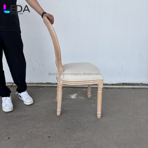 LEDA Factory Direct Décoration de chaises en bois massif pour mariage, événement, fête, hôtel, chaises de luxe - Product Image 6