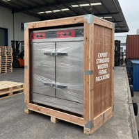 Cuiseur à riz professionnel électrique à double porte en acier inoxydable 24 plateaux avec minuterie intelligente, contrôle de la température et nettoyage facile pour usage commercial