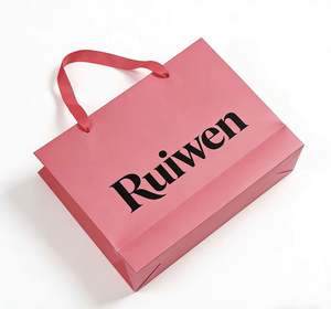 Sacs en papier cadeau de luxe, impression personnalisée du logo, différentes couleurs, sacs de shopping en papier en gros avec poignée pour les petites entreprises - Product Image 2