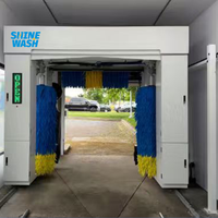 Système de lavage de voitures électrique entièrement automatique de nouvelle conception avec 5 brosses et sécheur à air haute efficacité à vendre