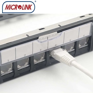 Pannello di connessione Krone da 19 pollici con 24 porte <span class=keywords><strong>Cat</strong></span> <span class=keywords><strong>6a</strong></span> FTP UTP STP, pannello <span class=keywords><strong>patch</strong></span> vuoto con sportello antipolvere - Product Image 5