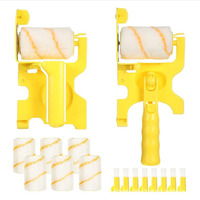 Rouleau de peinture de coupe nette à la main, Kit combiné de brosse
