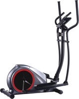 Vélo d'exercice vertical TOPFIT Factory avec volant d'inertie magnétique de 3 kg, 8 niveaux de résistance, équipement de fitness cardio pour la maison