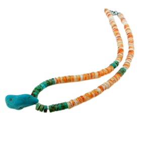 เทอร์ควอยซ์ธรรมชาติ Spiny Mop Beads ชาวเขากะเหรี่ยง925สร้อยคอเงินสเตอร์ลิง - Product Image 3
