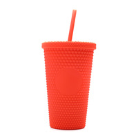 Ensemble de tasses à café en plastique de style américain 3 pièces portables avec tasse Durian avec paille et couvercle pour une utilisation en extérieur pour la rentrée scolaire